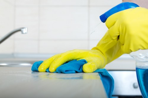 Clean fresh mattress in a bright bedroom after service