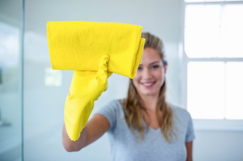 Restroom sanitation as part of office cleaning
