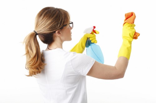 Deep cleaning kitchen surfaces during move out cleaning