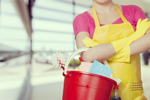 Clean and organized business interior maintained by commercial cleaning